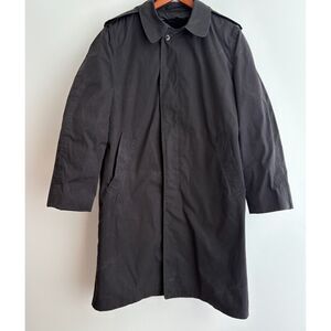 Vintage Major Coat Co Trench Coat Black Size 40R